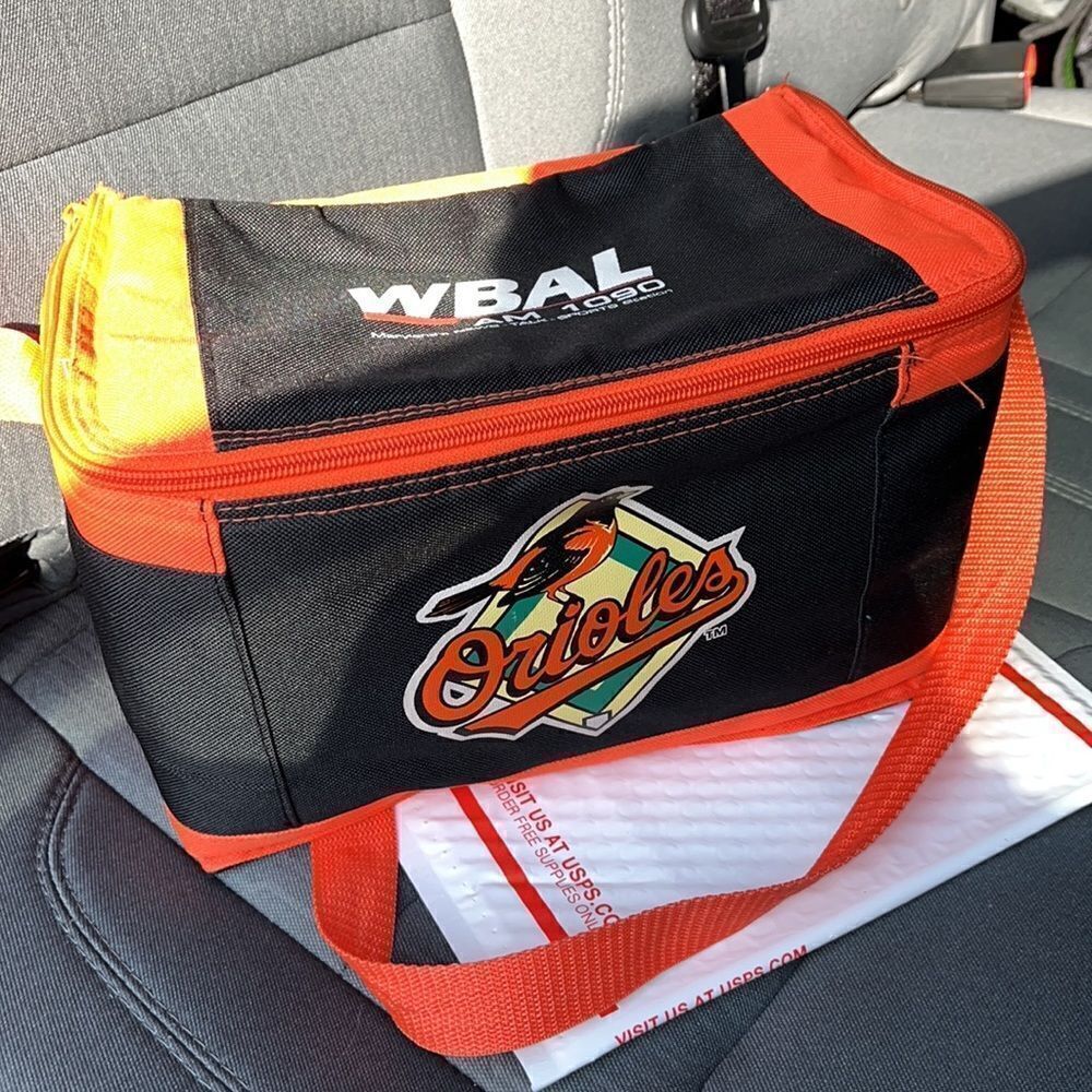 Baltimore Orioles MLB authentic sga WBAL lunch Bag Lunchbox tote shoulder bag